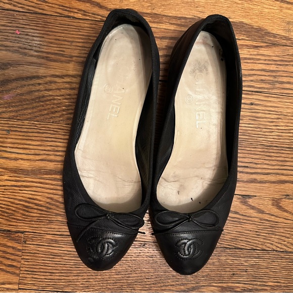 Chanel Ballet Flats size 7 - Picture 1 of 2